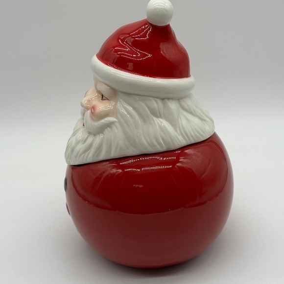 Potterybarn 2012 Ceramic Santa Clause Cookie Jar/Canister - Picture 4 of 8